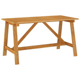 vidaXL Table à Dîner de Jardin Table de Salle à Manger Table de Patio Meuble de Jardin Extérieur Terrasse 140x70x73,5 cm Bois d'Acacia Massif