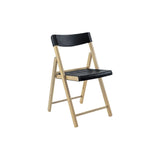 Tramontina - Chaise Pliante Teck et Plastique Noir