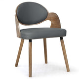 Menzzo 2xgf226avintgrey Chaise, Bois/Gris, 50.5 cm