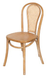 Biscottini Chaise cuisine vintage en bois de frêne 43x47x88 cm - Chaises de salle à manger - Chaises de cuisine - Chaises de salle à manger en bois et paille de Vienne - Chaises de salon intérieur