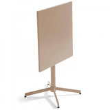 Oviala Palavas - Ensemble Table de Jardin bistrot et 2 fauteuils métal Taupe