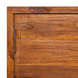 vidaXL Meuble TV Mural Armoire Basse Meuble Divertissement avec 1 Compartiment et 2 Etagères Salon Maison Intérieur 90x30x30 cm Bois de Teck Massif