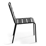 Oviala Chaise de Jardin en métal Noir - Palavas