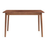 [en.casa] Table de Salle à Manger Rectangulaire pour 4-6 Personnes Moderne Excellente Stabilité Assemblage Simple Cuisine Salon Bois d'Hévéa 120 x 70 x 74 cm Effet Noyer