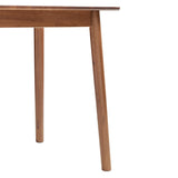 [en.casa] Table de Salle à Manger Rectangulaire pour 4-6 Personnes Moderne Excellente Stabilité Assemblage Simple Cuisine Salon Bois d'Hévéa 120 x 70 x 74 cm Effet Noyer