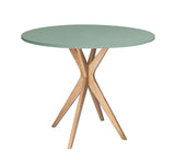 Ragaba Jubi Table à Manger Ronde 80cm Vert Sauge