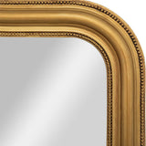 Atmosphera - Miroir Mural Adele Cadre en Bois Doré 74 x 104 cm, Style Romantique - pour Salon, Chambre, Entrée