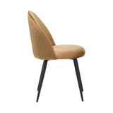 Albatros Capo Lot de 4 chaises de salle à manger avec housse en velours Marron – Design vintage élégant avec housse en velours – Chaise rembourrée certifiée SGS – Chaise de cuisine moderne