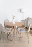 SKLUM Table de Salle à Manger Ronde Ø100 cm en Bois Sekiz -