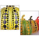 LGYKUMEG Yayoi Kusama Sculpture De Citrouille Statue Statue Ornement Botanical Jardin Décoration Artistes Modern Sculpture Dot Art Accueil Accessoires Accessoires De Bureau,Jaune