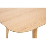 Miliboo Table Extensible rallonges intégrées rectangulaire en Bois Clair chêne L140-170 cm ANK