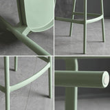 Chaise de bar empilable en plastique jaune pour comptoir de cuisine et loisirs en plein air, dossier haut, design robuste, idéal pour la maison, le jardin, le pub, le salon, hauteur d'assise de 65 cm