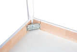 LeafDesign Petite table à manger, idéale pour les petits espaces, moderne, table familiale, pour 4 personnes, fabriquée en UE, max. 22,9 cm (80 x 80 x 78)