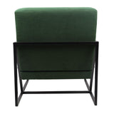 SVITA Chris Fauteuil de salon rembourré avec accoudoirs, vert foncé