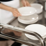 Royal Catering Chariot de Service Desserte Cuisine à roulettes 3 Plateaux RCSW 3 (101x55x96,5cm, capacité de Charge 480 kg, épaisseur des étagères 3cm)