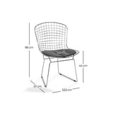 Ventemeublesonline Chaise Evans Chrome