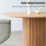 GLDWEY Table Salle à Manger Ronde 2-4 Personnes pour Salon Cuisine Bois Massif, Table de Cuisine Table Basse de Loisirs Meubles de Restaurant Table de Salle à Manger Disponible(Size:80cm,Color:Blanc)