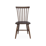 sweeek - Lot de 4 chaises Noyer à barreaux en Bois d'hévéa. Romie. L 50.8 x P 44.2 x H 90cm.