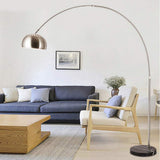 ACMHNC Lampadaire à Arc LED Salon, Lampadaire sur Pied LED Dimmable avec Télécommande, E27 Lampe arquée Moderne avec Interrupteur au Pied, Tête Orientable, Réglable en Hauteur
