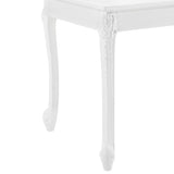 [en.casa] Table de Salle à Manger Rectangulaire Design Élégant pour 4 Personnes MDF Plastique 116 x 66 x 76 cm Blanc