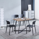 SHIITO | Modèle Soho - Chaise de Salle à Manger | 92 x 46 x 55 - Couleur Noire | Simple et Robuste