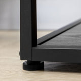 HOMCOM Bibliothèque étagère de Rangement à 7 Niveaux Cadre en Acier Style Industriel pour Salon Chambre Cuisine - 83 x 34 x 180 cm