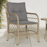 Canapé de Jardin avec Coussins, 2 pièces, fauteuils d'extérieur en Poly rotin Noir, sièges de Salon, de dîner, Meubles de Patio