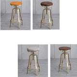 Knjlwa Bar pivotant Industriel Tabouret, Tabouret Pub Cuisine Rustique Vintage for Le Petit déjeuner Bar, comptoir, Cuisine et Maison Hauteur Ajustable Max.Charge 60~200 kg 80cm, avec des Jambes d'or
