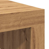 vidaXL Table Basse chêne Artisanal 100x100x35 cm Bois d'ingénierie, Table latérale, Table de Salon, Table d'accent, Bout de canapé, Table Centrale