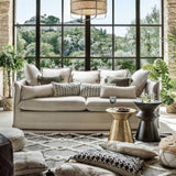 Atmosphera Créateur d'intérieur - Canapé Lin 3 Places Odilon 210cm Beige