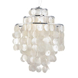 Lustre contemporain en coquille blanche nacrée pour chambre à coucher, salon, salle à manger, café, bar, couloir, décoration moderne E27