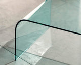 IMAGO FACTORY Grace | Table en Verre - Table Basse Transparente, Table de Salon Basse, Meubles de Salon en Verre, Design Moderne, Made in Italy, 110cm x 12mm