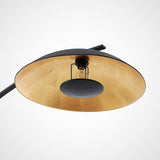 Lindby Lampadaire Emilienne (Moderne) en Noir Métal e. a. pour Salon & Salle à manger (1 lampe,à E27), arqué lampadaire arc lampe sur pied de salon