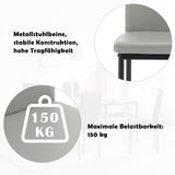 WOLTU Chaise Salle à Manger Lot de 4, Chaise Cuisine avec Dossier Haut, Siège Rembourré en Similicuir, Pieds en Métal, Design Moderne, pour Salon, Cuisine, Salle à Manger, Blanc, EZS46ws-4