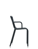 Kartell Generic A, Set de 2 Chaises, Noir, 52,5 x 52 x H 79 cm