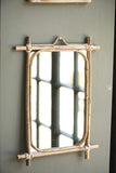 IB Laursen Miroir avec bord en bambou 35,5 x 22 cm