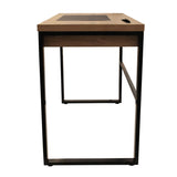HOME DECO FACTORY Bureau en Bois avec Tiroir Structure Métal Industriel