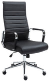 CLP Chaise de Bureau Ergonomique Kolumbus en Cuir véritable, réglable en Hauteur en continu, Charge maximale 150 kg, Couleur:Noir