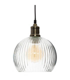 Atmosphera - Suspension Laye - verre D20 cm