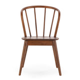 HOMN LIVING Pack 2 Chaises Brisa, Couleur Noyer, Bois Massif, 47 cm (Largeur) 59 cm (Profondeur) 83 cm (Hauteur)