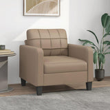 vidaXL Fauteuil Cappuccino 60 cm Similicuir, Fauteuil, Fauteuil de Baignoire, Fauteuil Club, canapé, canapé Confortable, siège de canapé, Fauteuil TV