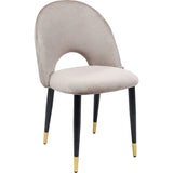 Kare Design Chaise Iris Velours Beige