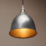 Pathson Suspension Luminaire Industrielle Interieur Métal Design Bol Éclairage Plafond E27, pour Salon, Chambre, Cuisine, Restaurant, Bistrot, Bar, Café (Vernis)