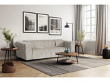 Habitat et Jardin Canapé Droit en Tissu Chenille Vendome - 3 Places - Beige