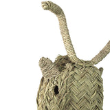 Tête d'animal en paille taureau