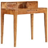 RAUGAJ Bureau d'écriture avec tiroirs en bois massif 88 x 50 x 90 cm, matériau de l'article : bois d'acacia massif
