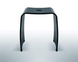Libaro Tabouret de Douche Mérano en Acrylique Noir – Siège de Bain antidérapant au Design Moderne – Capacité maximale 180 kg – Chaise de Douche, Banc de Salle de Bain, siège de Bain