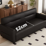KIBONCY Canapé de Bureau en Cuir Cat Scratch, canapé Moderne 3 Places avec Mousse Haute densité, et Salon, Coussins(D,70x71x78cm)