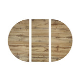 PAZZO DESIGN Table ronde extensible Nada, table de salon, table de cuisine, pieds croisés noirs, fabriquée en Italie, chêne rustique, 100 x 75 cm - id_2220