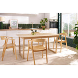 Miliboo Chaises scandinaves en Bois Clair Massif (Lot de 2) Bahia